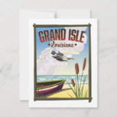 Grand Isle, Louisiana Reisposter  (Achterkant)