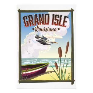 Grand Isle, Louisiana Reisposter  Foto Afdruk