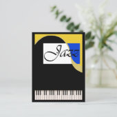 Grand Jazz Piano Briefkaart (Staand voorkant)