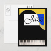 Grand Jazz Piano Briefkaart (Voorkant / Achterkant)