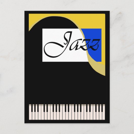 Grand Jazz Piano Briefkaart (Voorkant)