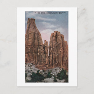 Grand Junction, Co - Uitzicht van het Nationale Briefkaart