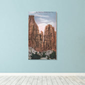 Grand Junction, CO - Uitzicht van het nationale mo Canvas Afdruk (Insitu (Houten vloer))