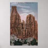 Grand Junction, CO - Uitzicht van het nationale mo Poster (Voorkant)