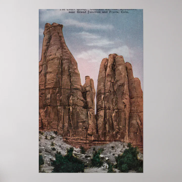 Grand Junction, CO Uitzicht van het nationale mo Poster Zazzle.nl
