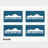 Grand Junction Colorado alstublieft Rechthoekige Sticker (Vel)