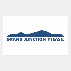 Grand Junction Colorado alstublieft Rechthoekige Sticker