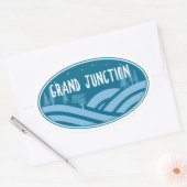 Grand Junction Colorado buitenshuis Ovale Sticker (Envelop)