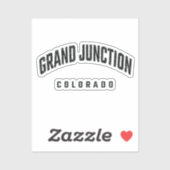 Grand Junction Colorado CO Sticker (Vel)