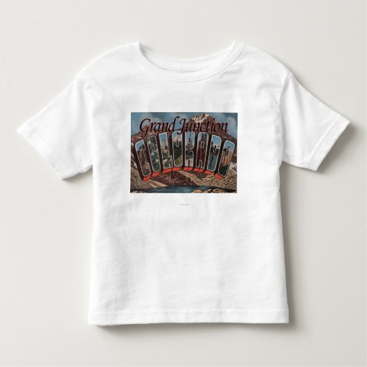 Grand Junction, Colorado - Large Letter Scenes Kinder Shirts (Voorkant)
