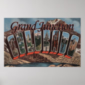 Grand Junction, Colorado - Large Letter Scenes Poster (Voorkant)