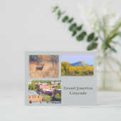 Grand Junction, Colorado Sjabloon Travel Briefkaar Briefkaart (Staand voorkant)