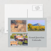 Grand Junction, Colorado Sjabloon Travel Briefkaar Briefkaart (Voorkant / Achterkant)