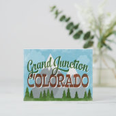 Grand Junction Colorado Snowy Mountains Briefkaart (Staand voorkant)