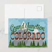 Grand Junction Colorado Snowy Mountains Briefkaart (Voorkant / Achterkant)