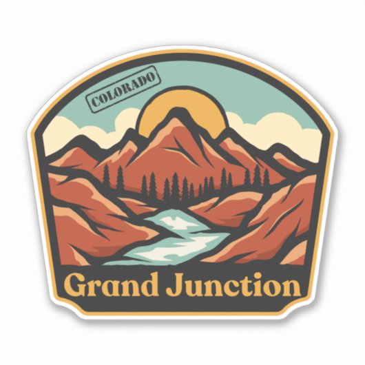 Grand Junction, Colorado Sticker (Voorkant)