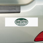 Grand Junction-vergunningovaal Bumpersticker (Op auto)