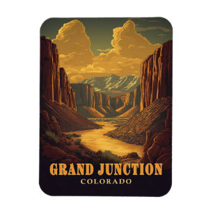 Grand Junction, Vintage van Colorado Magneet