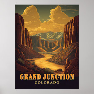 Grand Junction, Vintage van Colorado Poster