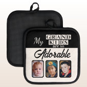 Grand kinder zo schattig 3 foto zwart pannenlap