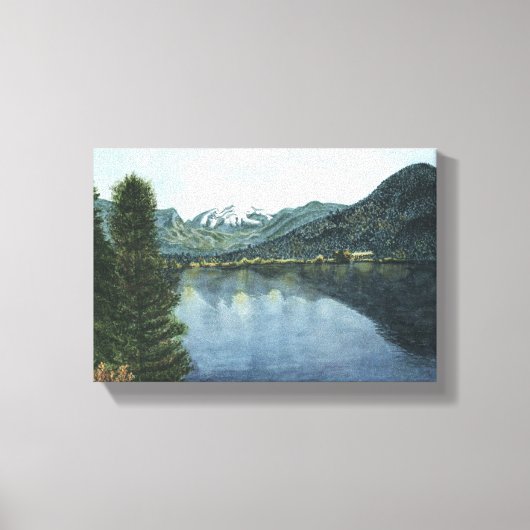 Grand Lake, CO-Waterverf Schilderen op Canvas (Voorkant)