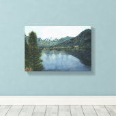 Grand Lake, CO-Waterverf Schilderen op Canvas Afdruk (Insitu (Houten vloer))