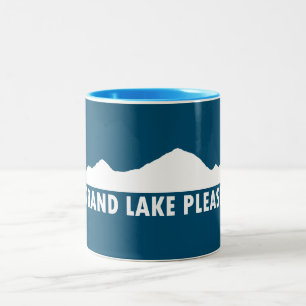Grand Lake Colorado alsjeblieft Tweekleurige Koffiemok
