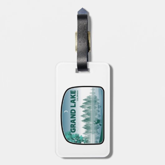 Grand Lake Colorado Deer Bagagelabel (Achterkant verticaal)