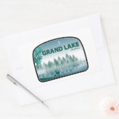Grand Lake Colorado Deer Rechthoekige Sticker (Envelop)