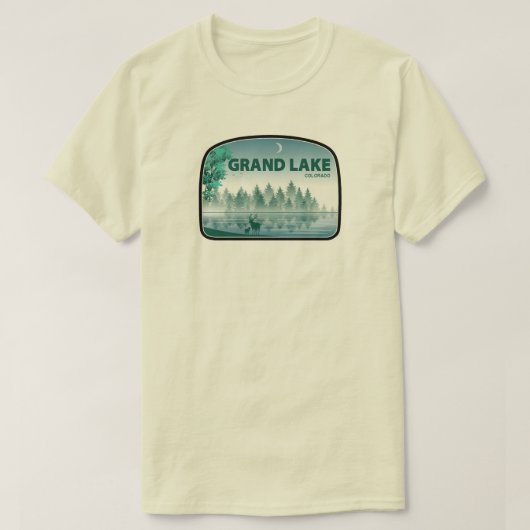 Grand Lake Colorado Deer T-shirt (Design voorkant)