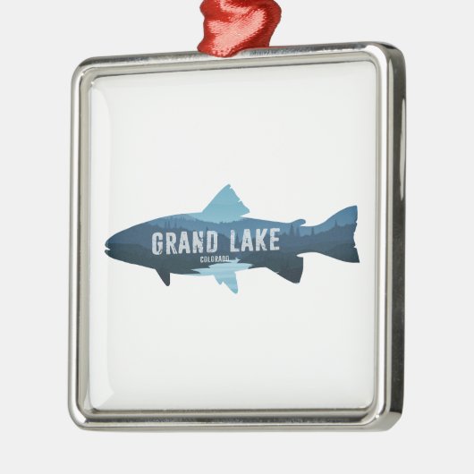 Grand Lake Colorado Fish Metalen Ornament (Links)