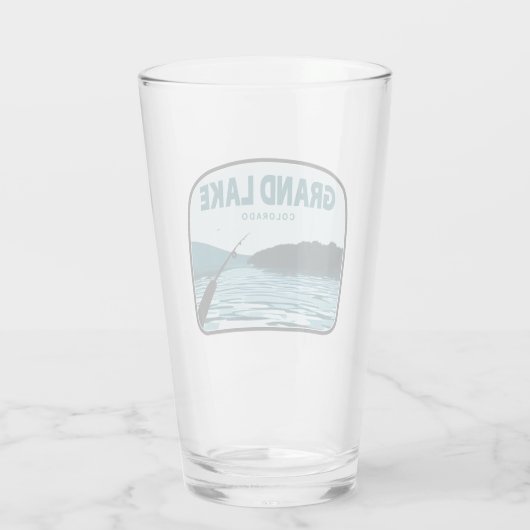 Grand Lake Colorado Gevist Glas (Achterkant)