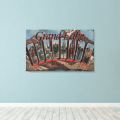 Grand Lake, Colorado - Grote Letter-scènes Canvas Afdruk (Insitu (Houten vloer))