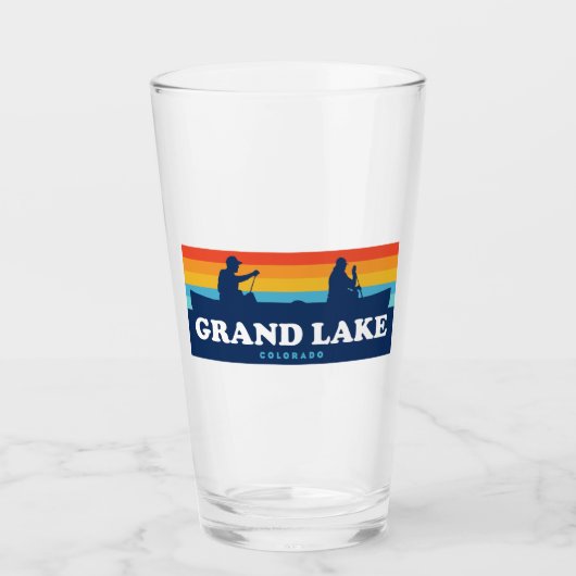 Grand Lake Colorado kano Glas (Voorkant)