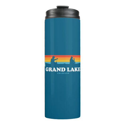 Grand Lake Colorado kano Thermosbeker (Voorkant)