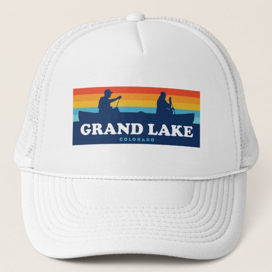 Grand Lake Colorado kano Trucker Pet (Voorkant)