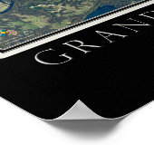 Grand Lake O' de Cherokees Oklahoma Satellite Poster (Hoek)