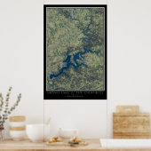 Grand Lake O' de Cherokees Oklahoma Satellite Poster (Keuken)