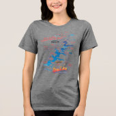 Grand Lake OK Map T-shirt (Voorkant)