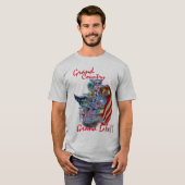 Grand Lake OK Map t-shirt (Voorkant volledig)