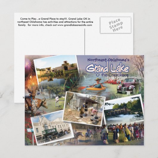 Grand Lake OK-postkaart 16v1 Briefkaart (Voorkant / Achterkant)