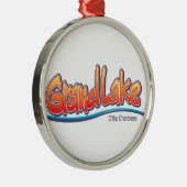 Grand Lake Ok-versiering Metalen Ornament (Rechts)