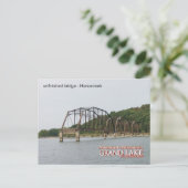 Grand Lake Oklahoma postkaart onafgemaakte brug 1 (Staand voorkant)