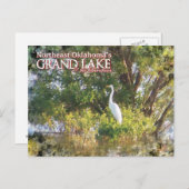 Grand Lake Oklahoma-postkaartegret Briefkaart (Voorkant / Achterkant)