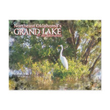 Grand Lake Oklahoma-postkaartegret