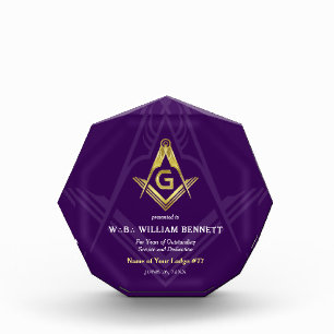 Grand Lodge Masonic Awards Freemason 3 Stippen Fotoblokken