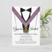 Grand Lodge Masonic Uitnodigingen | Freemason (Staand voorkant)