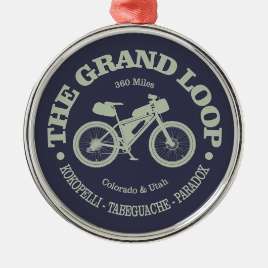 Grand Loop (MTB) Metalen Ornament (Voorkant)
