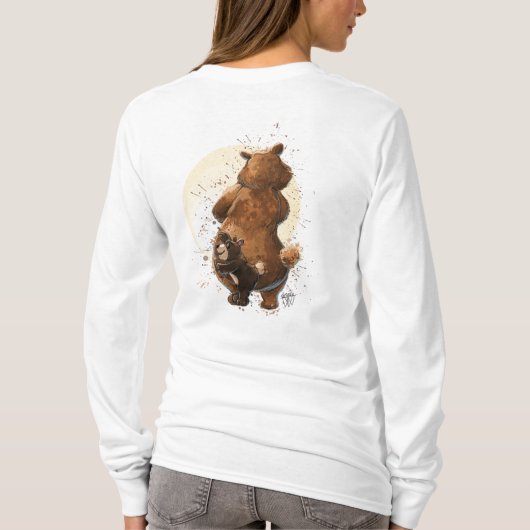 Grand Mama Beer voor en achter T-shirt (Achterkant)