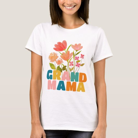 Grand Mama Flower T-Shirt (Voorkant)